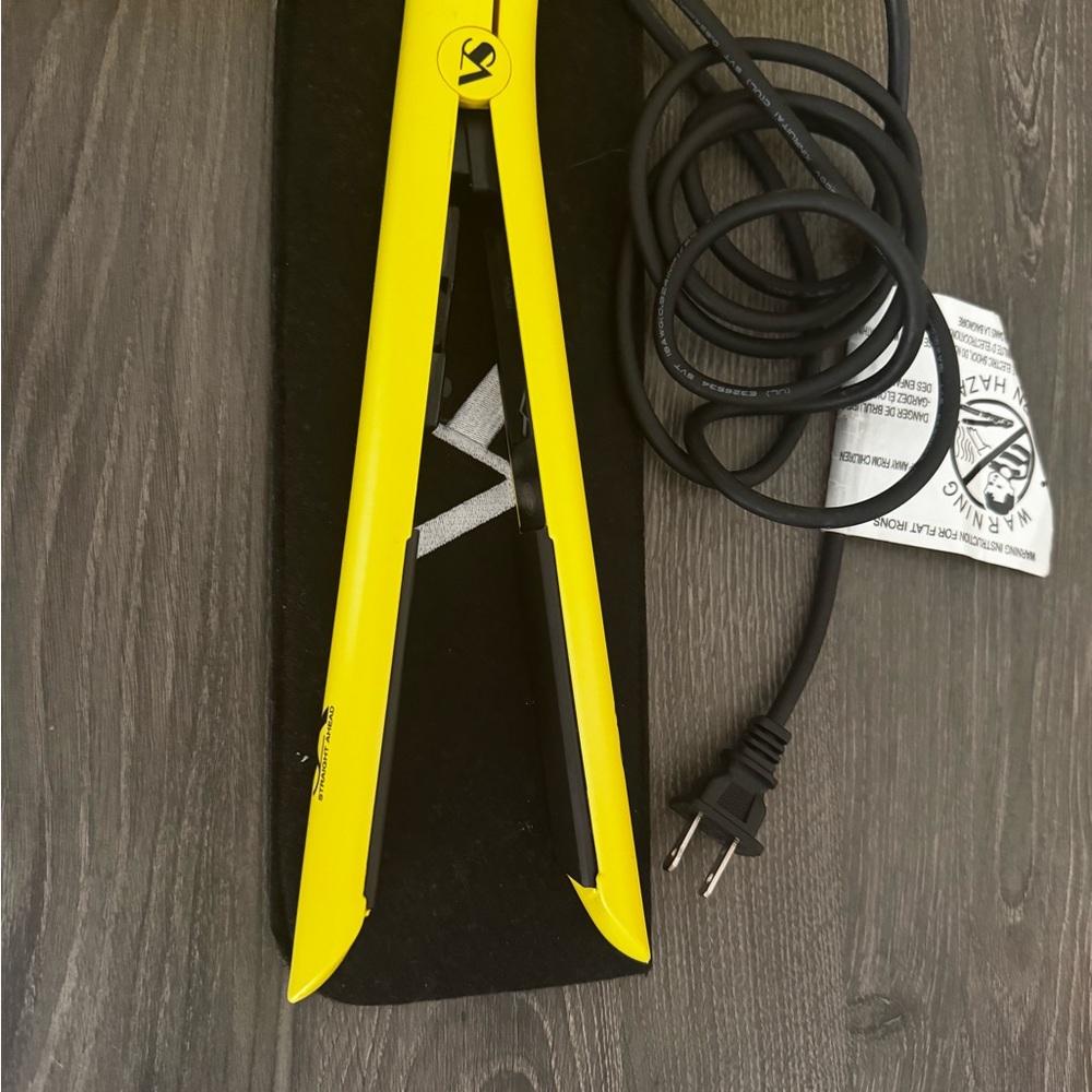 Yellow Hair Straightener with Cord